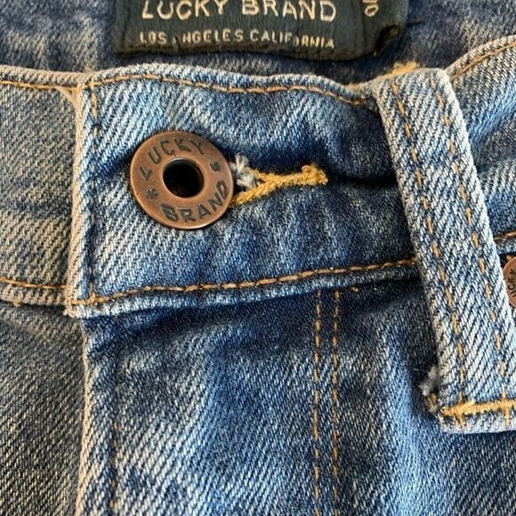 Lucky brand jeans shorts hand crafted w/patches. - Picture 6 of 8